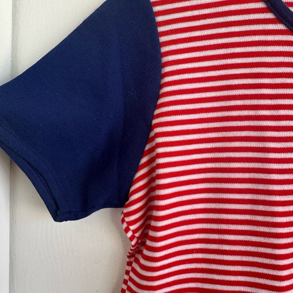 Rare Vintage Bicentennial Striped T-shirt Made in Japan - Picture 4 of 5